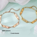 Elegante Pulsera de Acero Inoxidable con Diamante Incrustado
